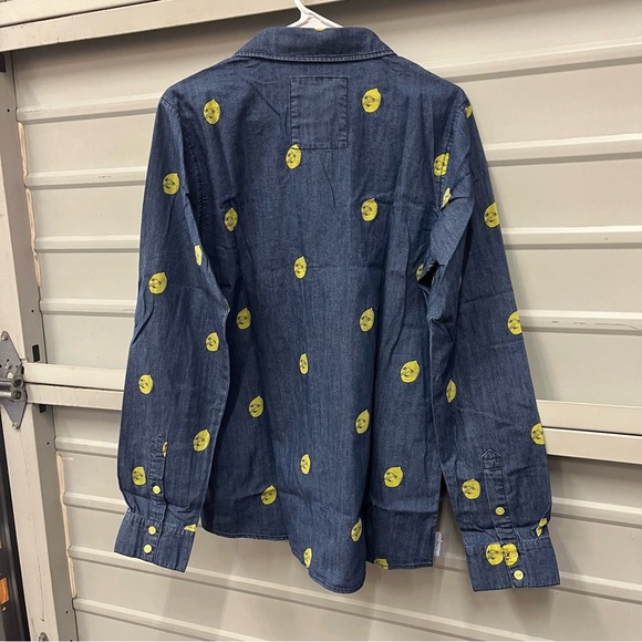 NEW Welovefine Adventure Time Lemon Denim Button Up - Picture 8 of 11